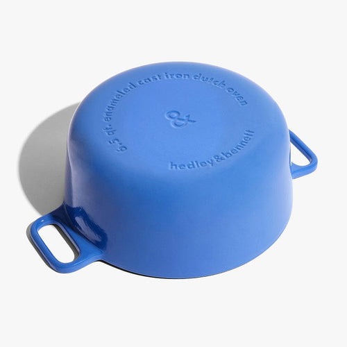 Enameled Cast Iron Dutch Oven + Lid - French Blue 6.5qt