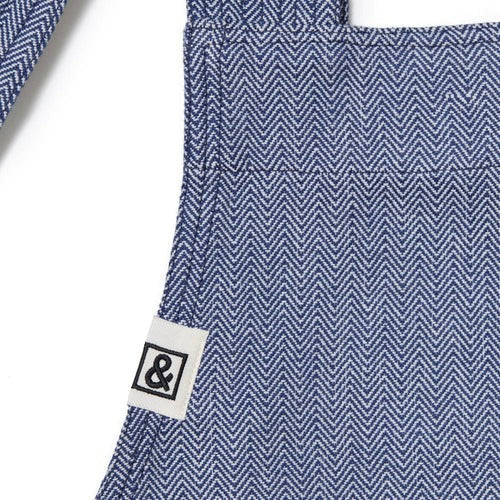 MARTHA by Martha Stewart Blue Herringbone Smock