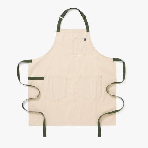 Sage White Crossback Apron