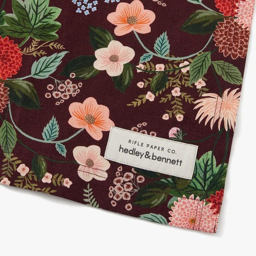 Rifle Paper Co. Burgundy Dahlia Smock