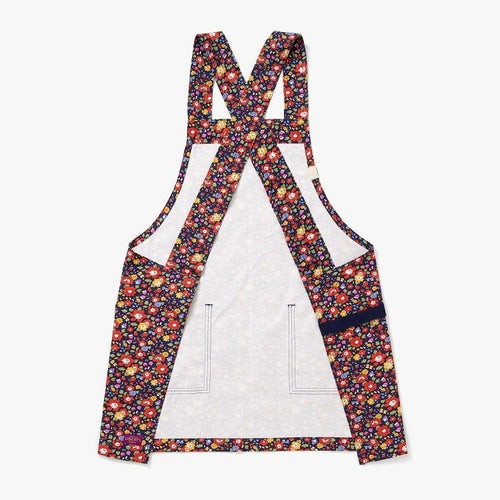 Made with Liberty Fabric Betsy Meadow Navy Smock
