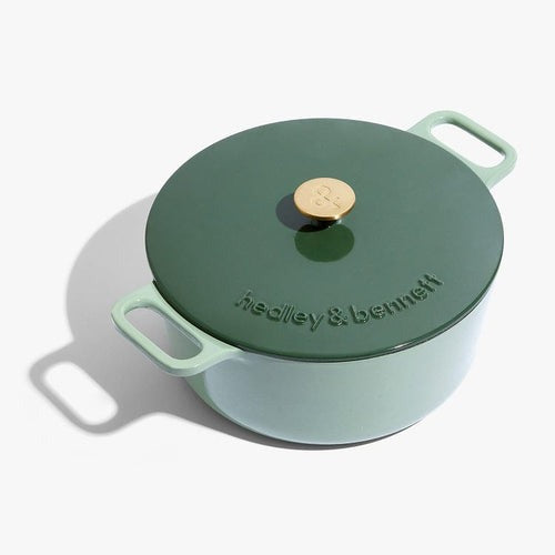 Enameled Cast Iron Dutch Oven + Lid - Shiso Green 6.5qt