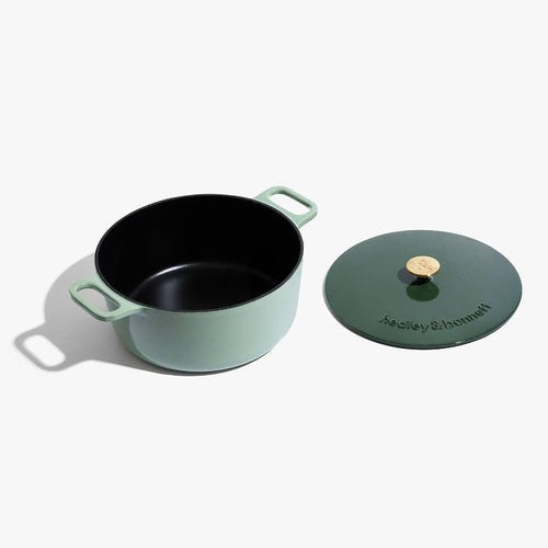 Enameled Cast Iron Dutch Oven + Lid - Shiso Green 6.5qt