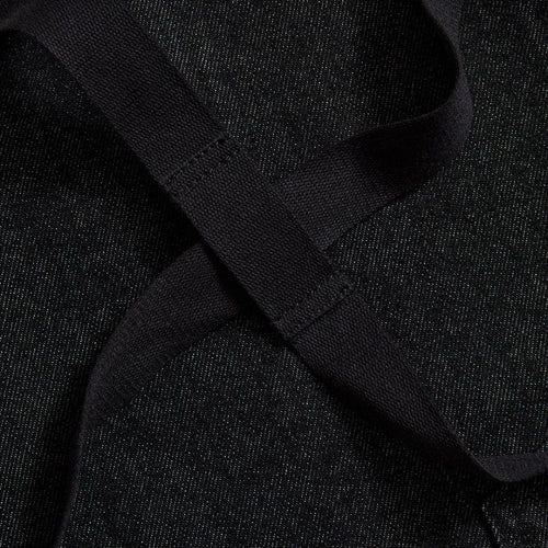 Abalone Black Denim Crossback Apron