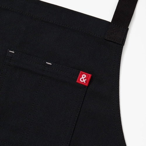 Caviar Black Crossback Apron