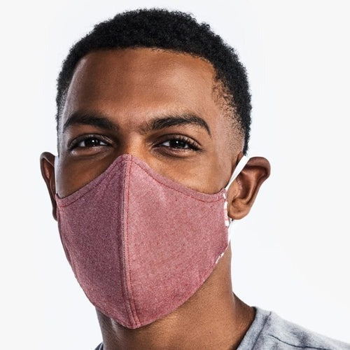 The Wake Up & Fight Mask 3 Pack - Red Oxford