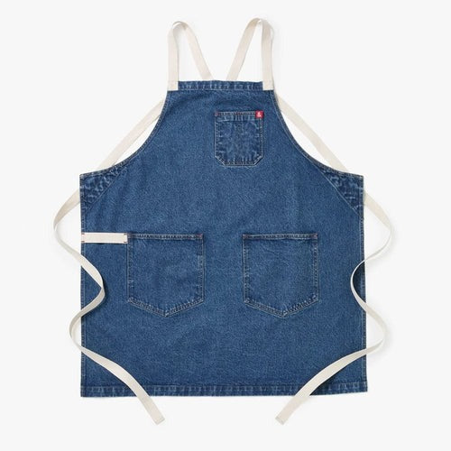 Georgia Blue Denim Crossback Apron