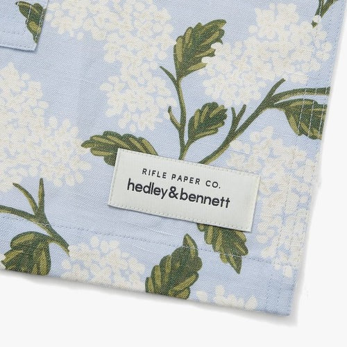 Rifle Paper Co. Blue Hydrangea Smock
