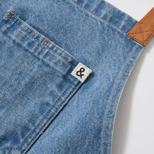 Cedar Blue Denim Crossback Apron