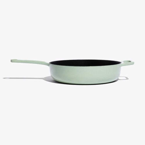 Enameled Cast Iron Skillet Pan - Shiso Green 11"