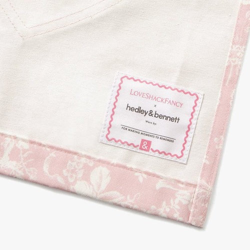 LoveShackFancy x H&B Toscana Toile Perennial Pink Kids Apron
