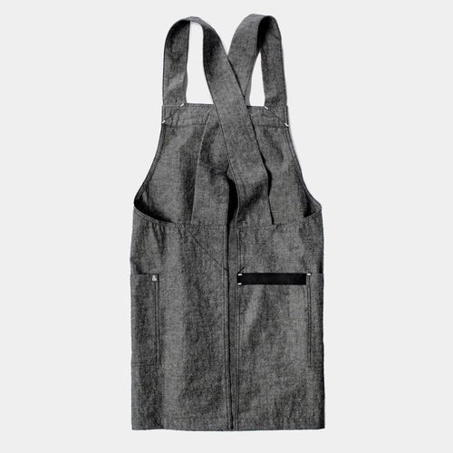 Black Salt Chambray Smock