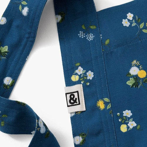 Rifle Paper Co. Sapphire Ditsy Dahlia Pinafore Apron