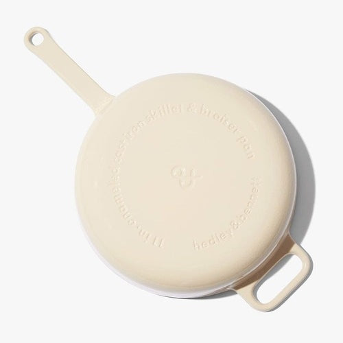 Enameled Cast Iron Skillet Pan - Enoki White 11"
