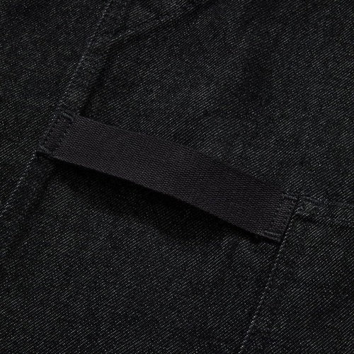 Abalone Black Denim Crossback Apron