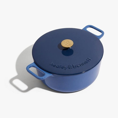 Enameled Cast Iron Dutch Oven + Lid - French Blue 6.5qt