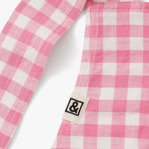 Pink Gingham Smock