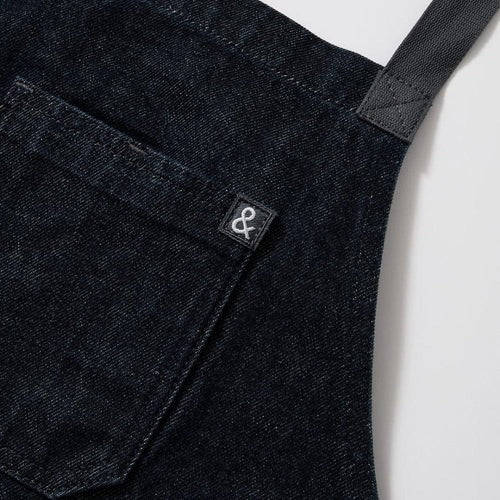 Jack Navy Denim Crossback Apron
