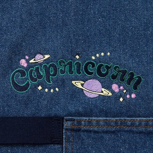 Capricorn Denim Zodiac Essential Apron