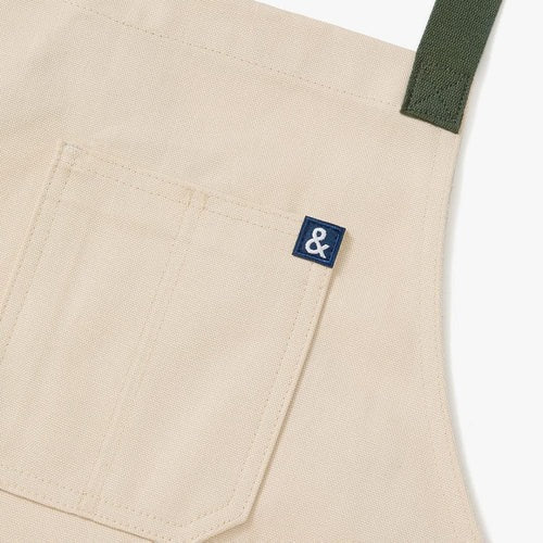 Sage White Crossback Apron