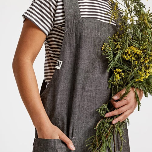 Black Salt Chambray Smock