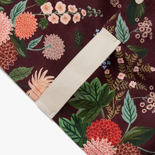 Rifle Paper Co. Burgundy Dahlia Pinafore Apron
