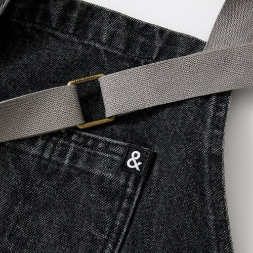 Oyster Gray Denim Essential Apron