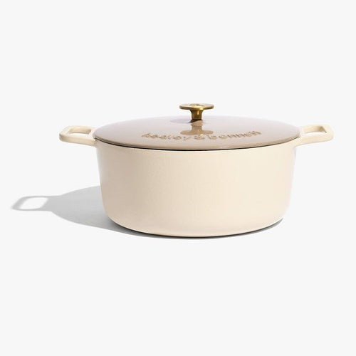 Enameled Cast Iron Dutch Oven + Lid - Enoki White 6.5qt