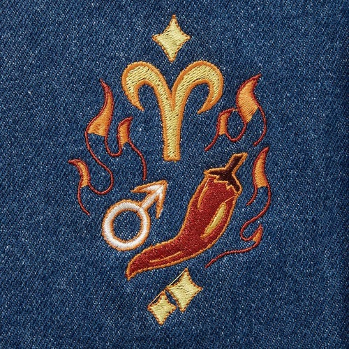 Aries Denim Zodiac Essential Apron