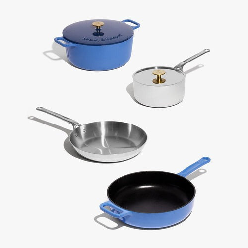 Enameled Cast Iron Dutch Oven + Lid - French Blue 6.5qt