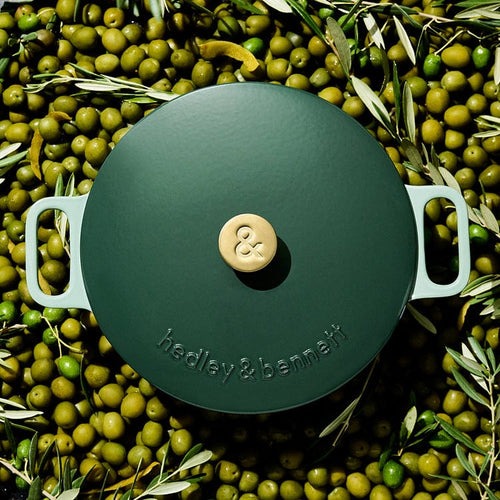 Enameled Cast Iron Dutch Oven + Lid - Shiso Green 6.5qt