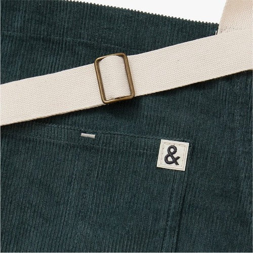 Conifer Green Corduroy Essential Apron