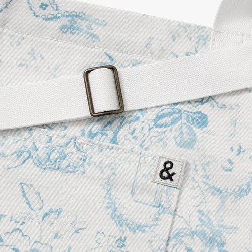 LoveShackFancy x H&B Toscana Toile Vintage Sea Cropped Essential Apron