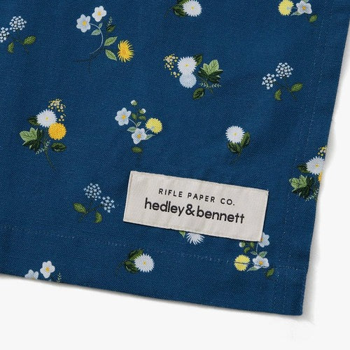 Rifle Paper Co. Sapphire Ditsy Dahlia Pinafore Apron