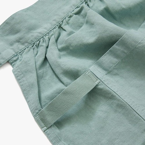 Eggshell Blue Half Pinafore Apron