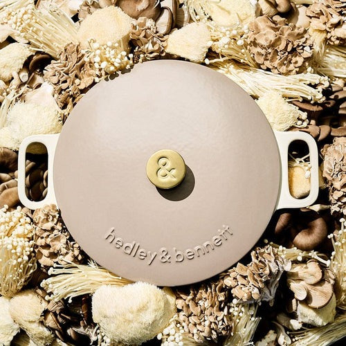 Enameled Cast Iron Dutch Oven + Lid - Enoki White 6.5qt