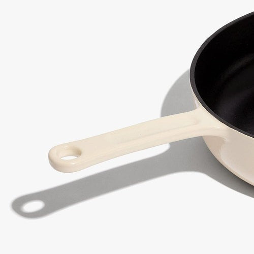 Enameled Cast Iron Skillet Pan - Enoki White 11"