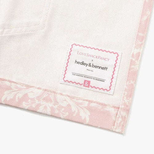 LoveShackFancy x H&B Toscana Toile Perennial Pink Cropped Essential Apron