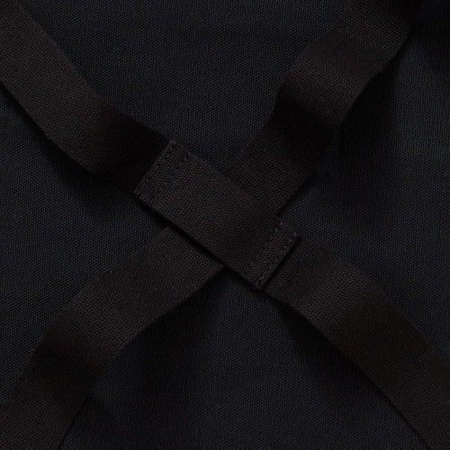 Caviar Black Crossback Apron