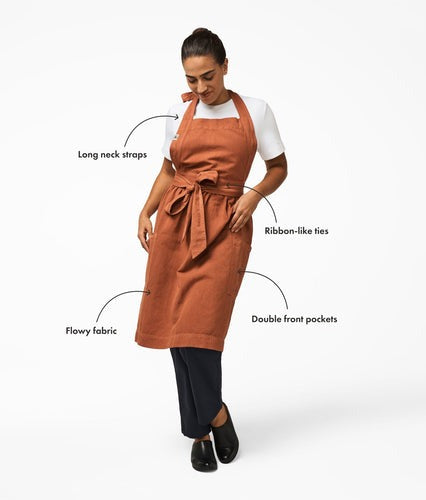 Rifle Paper Co. Burgundy Dahlia Pinafore Apron