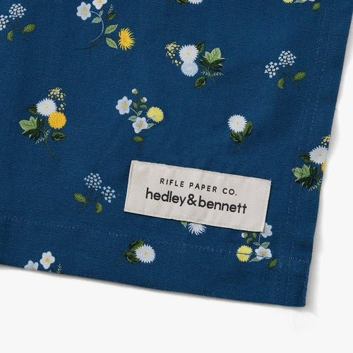 Rifle Paper Co. Sapphire Ditsy Dahlia Essential Apron
