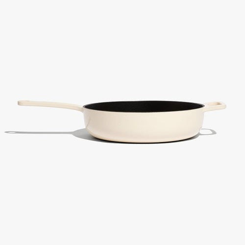 Enameled Cast Iron Skillet Pan - Enoki White 11"