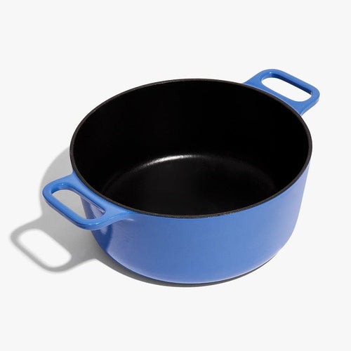 Enameled Cast Iron Dutch Oven + Lid - French Blue 6.5qt