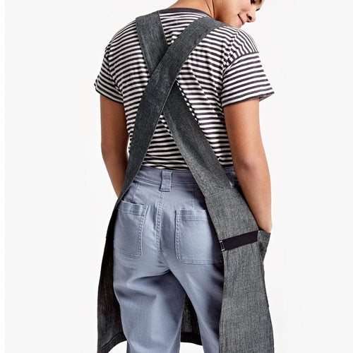 Black Salt Chambray Smock
