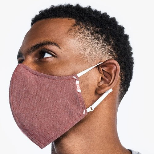 The Wake Up & Fight Mask 3 Pack - Red Oxford