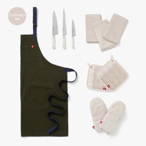 Chef's Knife Set - Tortoiseshell Brown