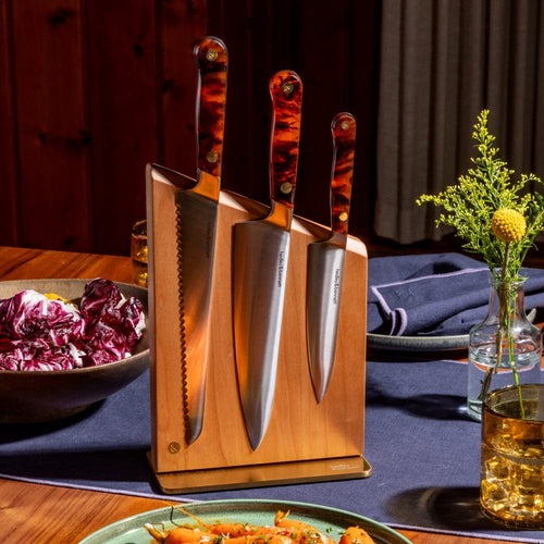 Chef's Knife Set - Tortoiseshell Brown