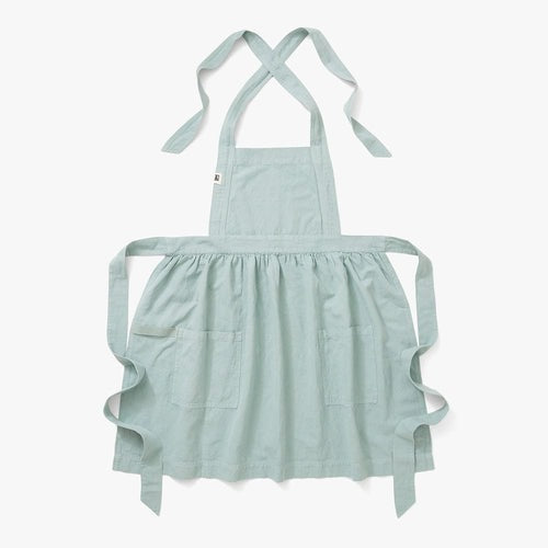 Eggshell Blue Half Pinafore Apron