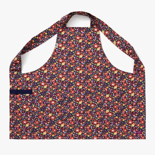 Made with Liberty Fabric Betsy Meadow Navy Essential Apron