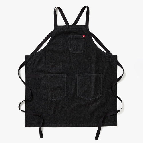 Abalone Black Denim Apron - Essential